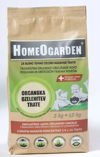 HomeOgarden organsko gnojivo Organsko ozelenjavanje trave, 3 kg