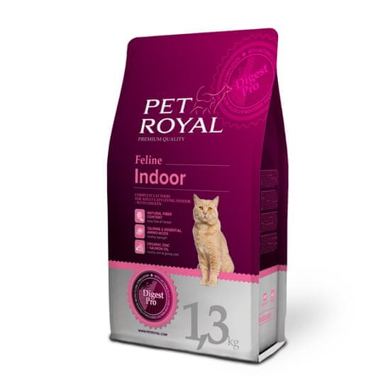 Pet Royal suha mačja hrana Cat Indoor, s piletinom, 1,3 kg