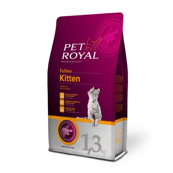 Pet Royal suha hrana za mačiće i odrasle mačke Cat Kitten, s piletinom, 1,3 kg