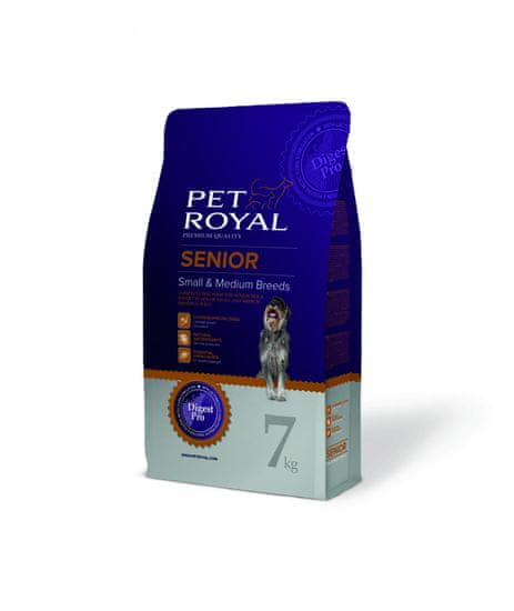Pet Royal suha hrana za odrasle pse malih i srednjih pasmina Senior Small & Medium Breeds, piletina, 7 kg