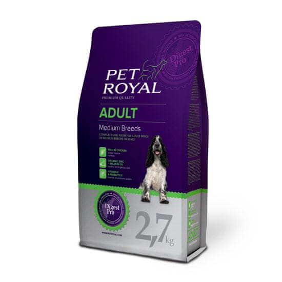 Pet Royal suha hrana za odrasle pse Adult Medium Breeds, s piletinom, 2,7 kg