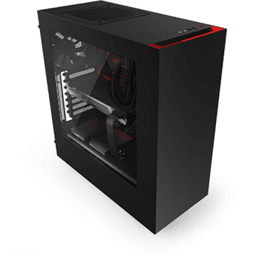 NZXT kućište Source S340 midi ATX (CA-S340MB-GR), crno-crveno