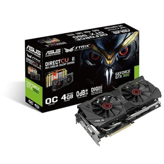 ASUS grafička kartica Strix GeForce GTX 980 4GB DDR5 (STRIX-GTX980-DC2OC-4GD5)