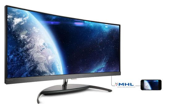 Philips zakrivljeni monitor BDM3490UC