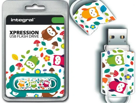 Integral USB stick Xpression 16 GB USB 2.0, Owls