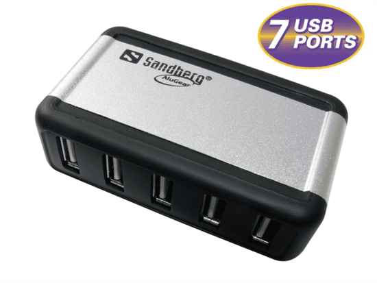 Sandberg priključak USB Hub AluGear (7 ports)