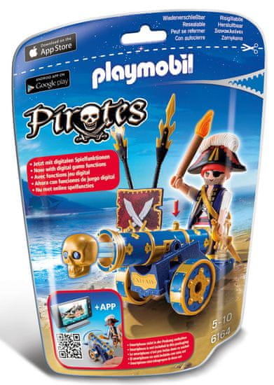 Playmobil 6164 Pirat s interaktivnim plavim topom