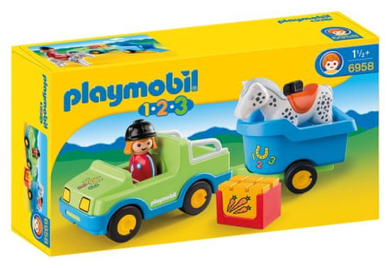 Playmobil 6958 Vozilo s prikolicom za konja