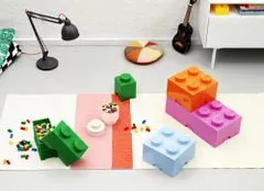 LEGO kutija za spremanje 250x250x180 mm, svijetlo roza