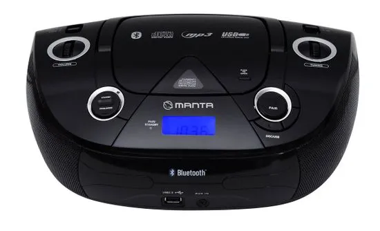 Manta radio BoomBox MM271 Black Drop Bluetooth/CD/MP3/USB/Radio FM/AUX