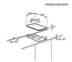 Electrolux plinska ploča za kuhanje EGC3322NVK