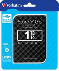 Store 'n' Go GEN2 1TB / External / USB 3.0 / 2,5" / Black (53194)