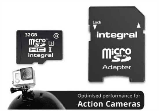 Integral memorijska kartica 32 GB, Class 10 U3 + adapter