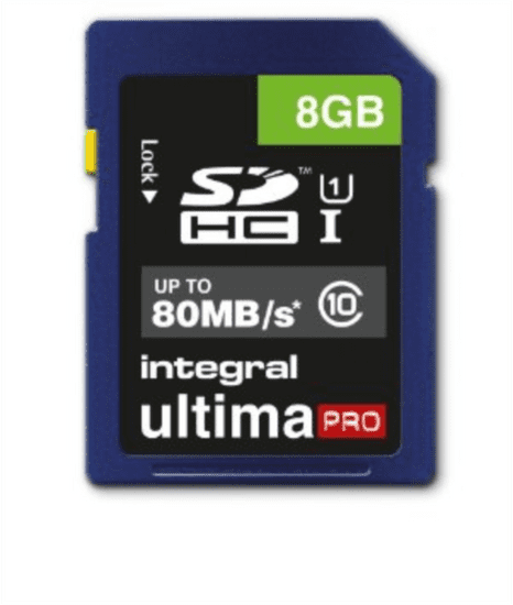 Integral memorijska kartica SDHC UltimaPro 8 GB, Class 10 U1