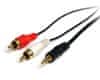 Sinnect kabel Audio 3,5mm Stereo to 2 x RCA, 10m, M/M (14.110)
