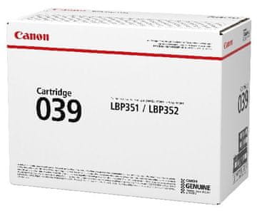 Canon CRG-039 toner, crni