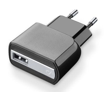 CellularLine kućni punjač USB, crni