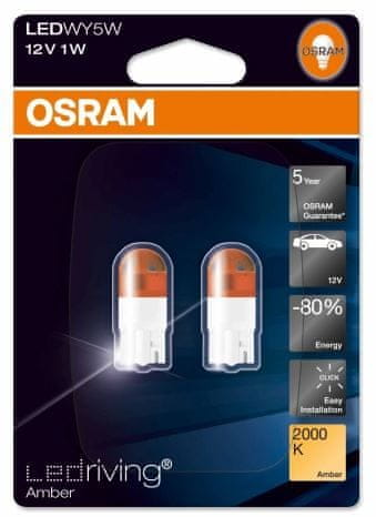 Osram LED žarulja 12V 1W staklena, crvena