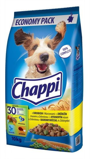Chappi hrana za pse, piletina, 10 kg