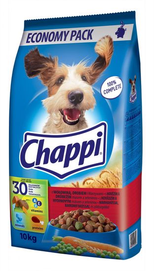 Chappi hrana za pse, piletina i govedina, 10 kg