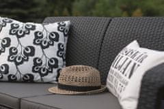 Allibert garnitura Corfu, crno-siva