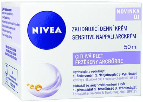 Nivea Umirujuća dnevna krema za osjetljivu kožu, 50 ml