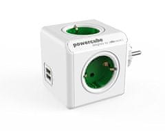 Allocacoc PowerCube Original razdjelnik, USB, zeleni