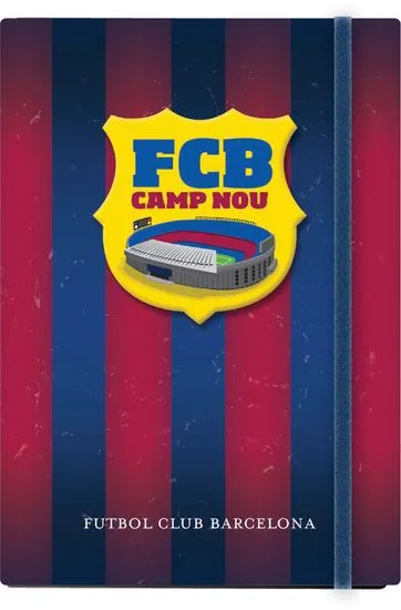 Barcelona FC bilježnica, tvrda s elastičnom trakom A5/1R
