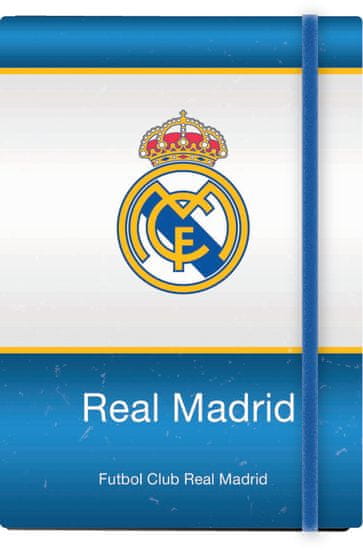 FC Real Madrid bilježnica, tvrda s elastičnom trakom A5/1R