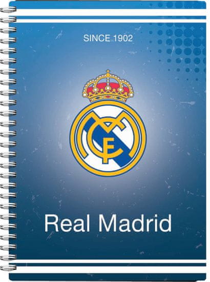 FC Real Madrid bilježnica spirala PVC, 80L 80G