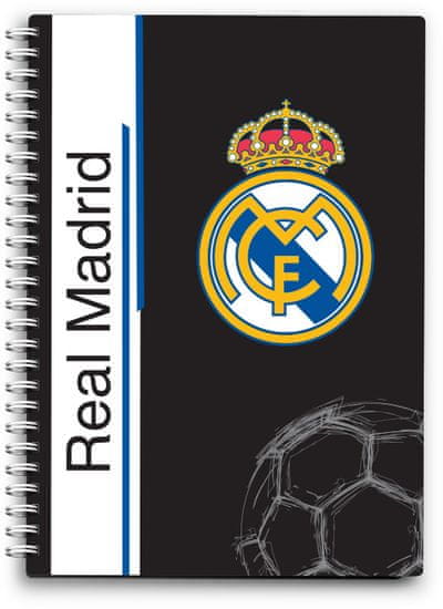 FC Real Madrid bilježnica spirala A6, 80L 80G
