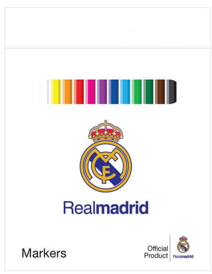 FC Real Madrid flomasteri, 12 kom