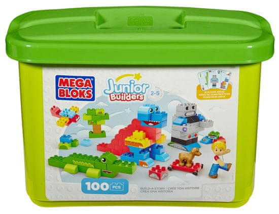 MEGA BLOKS kocke za sastavljanje Junior Builders, 100 dijelova