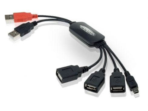 Conceptronic fleksibilno 4 portni USB hub