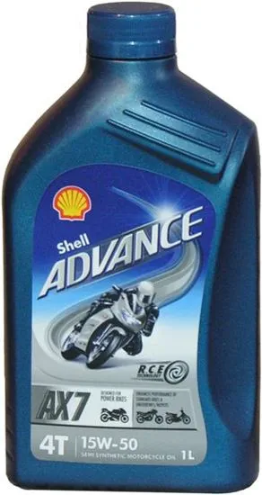Shell ulje Advance 4T AX7 15W50, 1 l