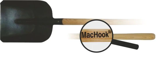 J.A.D. TOOLS MacHook crna lopata s drvenom ručkom