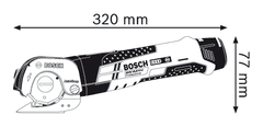 BOSCH Professional bežične univerzalne škare GUS 10,8 V-LI (06019B2904)