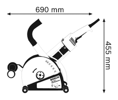 BOSCH Professional glodalica za zidne žlijebove GNF 65 A (0601368708)