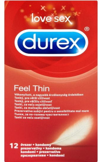 Durex kondomi Feel Thin, 12 komada
