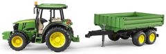 Bruder traktor John Deere s prikolicom 02108