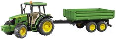 Bruder traktor John Deere s prikolicom 02108