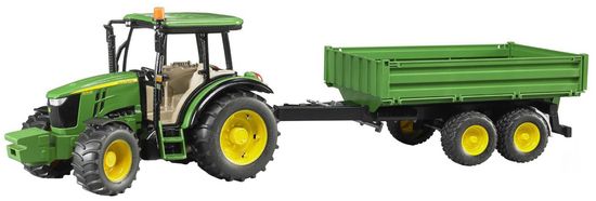 Bruder traktor John Deere s prikolicom 02108