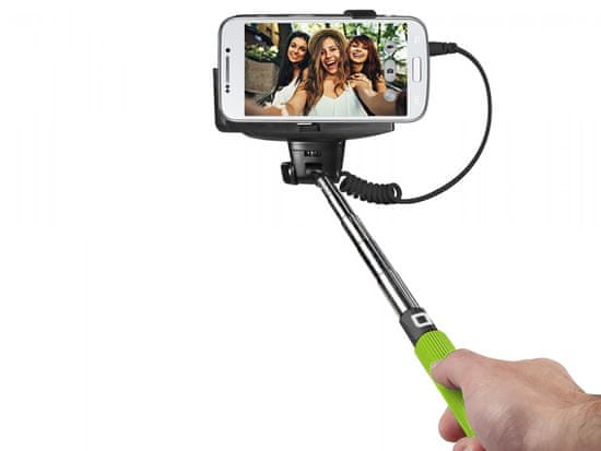 SBS teleskopski selfie stick, zeleni