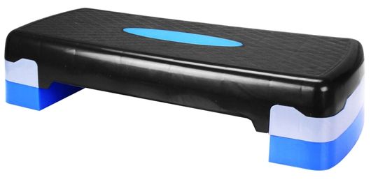 Avenio teretana klupa za aerobik/step, 10-15 cm, plavo-crna
