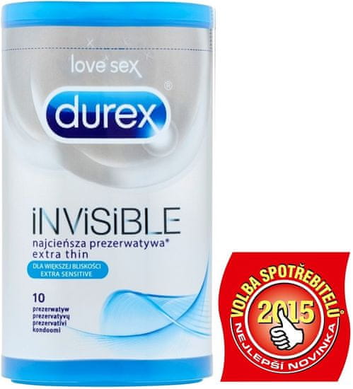 Durex kondomi Invisible Extra Sensitive 10 komada