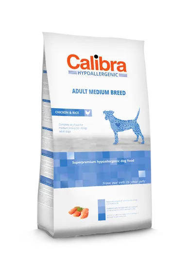 Calibra hrana za odrasle pse srednjih pasmina Hypoallergenic, s piletinom i rižom, 14kg