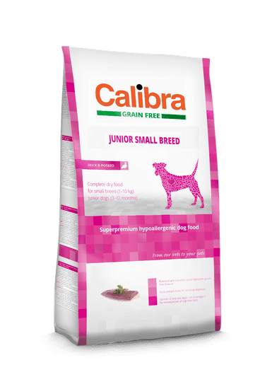 Calibra hrana za mladunce pasa malih pasmina Grain Free, s patkom i krumpirom, 7 kg