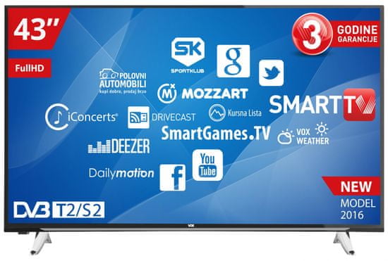 VOX electronics LCD TV prijemnik 55YSD750 SMART + nosač