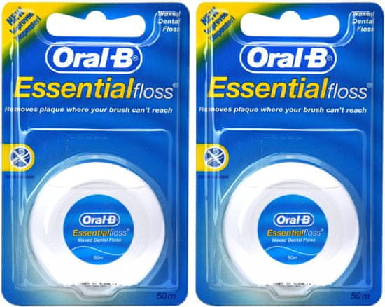 Oral-B zubni konac Essential Floss, 2 x 50 m