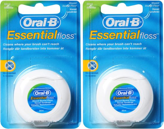 Oral-B zubni konac Essential Floss Mint, 2 x 50m